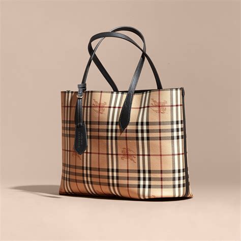 Burberry Haymarket Tote Medium Bags & Handbags for Women